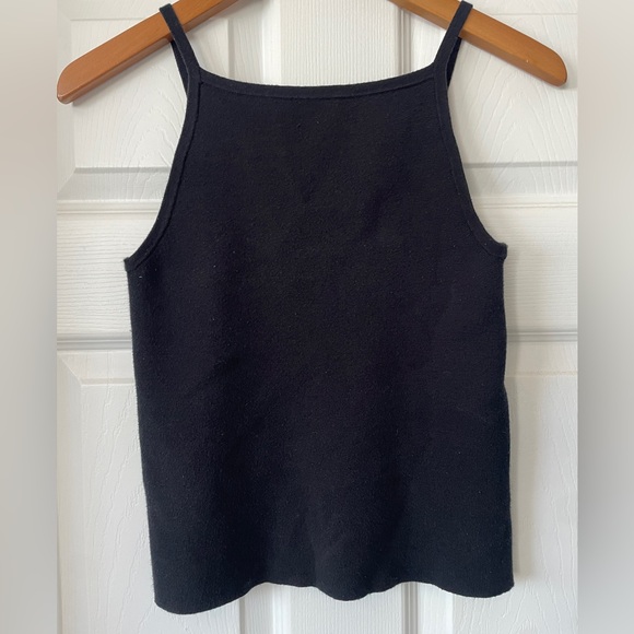 Madewell Black Apron Sweater Tank Size XXS - Picture 4 of 6